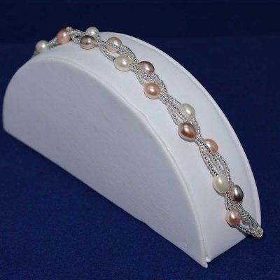 Rice Shape 5-6mm Freshwater Pearl Bracelet