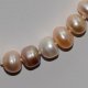 8-9mm Multi-color Button Shape Freshwater Pearl Necklace