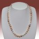 8-9mm Multi Color Off Round Freshwater Pearl Necklace