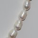 6.5-7.5mm White Potato Shape Freshwater Pearl Necklace