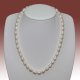 6.5-7.5mm White Potato Shape Freshwater Pearl Necklace