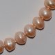 8-9mm Peach Button Shape Freshwater Pearl Necklace