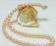 5-6mm Peach Rice Shape Freshwater Pearl Necklace for kids