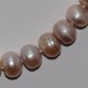 8-9mm Lavender Button Shape Freshwater Pearl Necklace