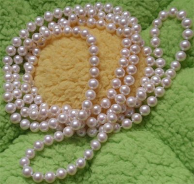 8-9mm 51 inch White Freshwater Pearl Necklace