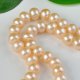 8-9mm Peach Near Round Freshwater Pearl Necklace