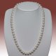 8-9mm White Button Shape Freshwater Pearl Necklace