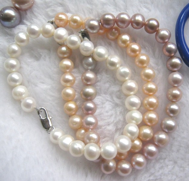 8-9mm Freshwater Pearl Bracelet - Click Image to Close